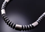 18-1/2" Silver Navajo Pearls Necklace by Tonisha Haley 4A04Z