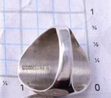 Size 11-3/4 Silver Navajo Handmade Kokopelli Mens Ring by Calvin Peterson 3G05J