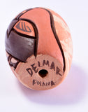 Hopi Pottery by Delmar Polacca - Long Hair Kachina Design 2L06B