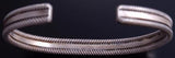 ZBM All Silver Conchos Row  Bracelet by Erick Begay ES02F