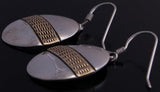 ZBM 14k Gold & Silver Stamped  Earrings by Erick Begay - AJ13R