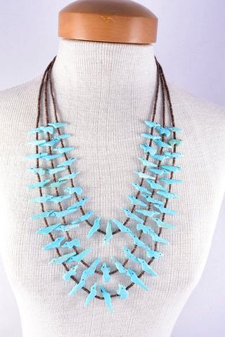3 Strand Turquoise Fetish Necklace by Rosita Kamasee 2L03W