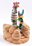 Shalako and Crow Mother Hopi Kachina by S. Miguel - 1K15M