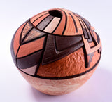 Hopi Pottery by Delmar Polacca Kachina Design 2L06D