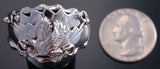 Size 13 All Silver Hunting Eagle Men's Ring by G. Francisco 9J10A
