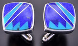Turquoise and Lapis Cufflinks by Tully Gustine 2K15Z