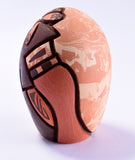 Hopi Pottery by Delmar Polacca - Long Hair Kachina Design 2L06B