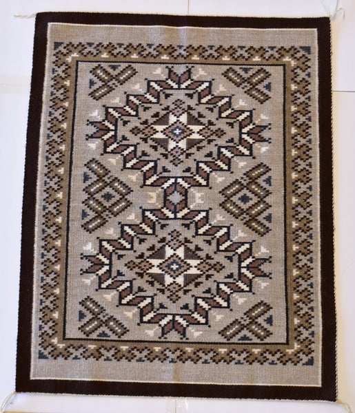 Award winning Two Grey Hills Navajo Rug by Martha Smith - First Place - 1J14A