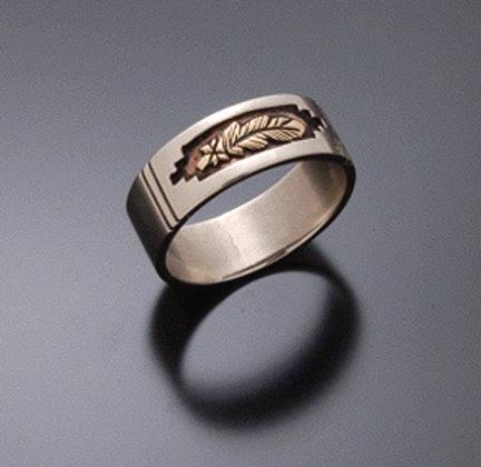 Mens feather ring hotsell