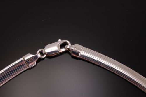 Sterling silver omega 2025 chain