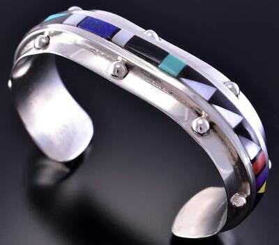 Zuni inlay Bracelet by Sheryl Edaakie 2K13J