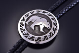 Silver Handmade - Strong Bear design - Bolo Tie 2E03A