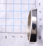 Size 13-3/4 Navajo White Buffalo Inlay Men's Ring by Allen Tolino 6K26K