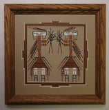 Navajo Sandpainting by Deborah Foster - Yei-Bi-Chei and Corn - 5J08J