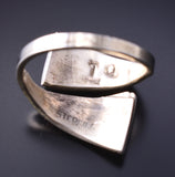 Adjustable Silver & Turquoise Multistone Zuni Inlay Wrap Ring Tammie Qualo 5L07O