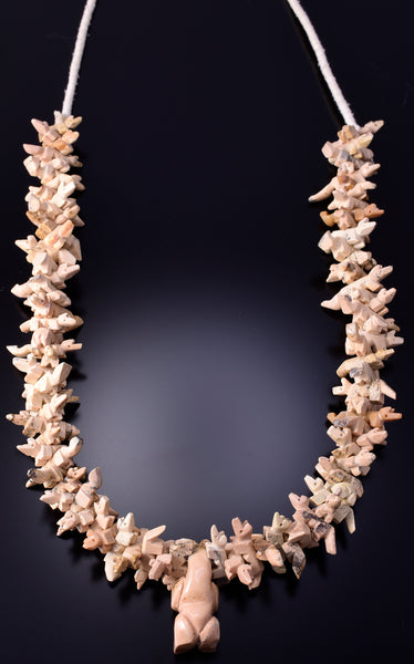 Zuni Handmade Picture Jasper Stacked Animals of this World Fetish Necklace 4K28B