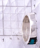 Size 10 Silver Multistone Navajo Inlay Ring by Jim Harrison 4C13S
