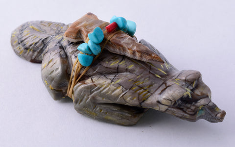 Picasso Marble Badger Fetish by Stafford Chimoni 5L09P