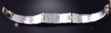 Vintage Silver Multistone Navajo Inlay Curve Link Bracelet Chester Benally 5L13J