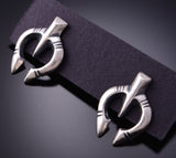 Traditional Old Style Design Navajo Naja Earring by Louise Joe 3E18T