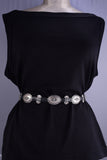 Vintage Navajo Stamped Concho Belt By Harry Morgan 5L11O