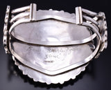 Vintage Silver Multistone Zuni Inlay Sunface Bracelet Ben & Shirley Tzuni 6E14R