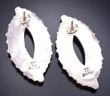 Multi colored stone Petty point Navajo Earring by Tamara Benally 6K02X