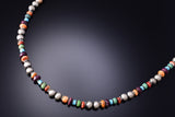 20" Turquoise Multistone w/ Navajo Pearls Necklace 6H06R