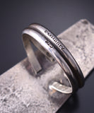 Size 9-1/2 Silver Navajo Tufacast "The Tree of Life" Long Ring Ravis Henry 5L10E