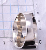 Size 13-3/4 Silver & Turquoise Multistone Navajo Inlay Mens Ring by Evangeline Davis 3F22W