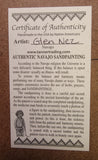 Navajo Sandpainting by Glen Nez - Sun and Yei-bi-chei 5J08D