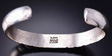 Vintage Silver Navajo Handstamped Men's Bracelet by Frank Chee 6E14N