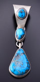 Ithica Peak Kingman turquoise Pendant 3J22X