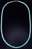 20" Santo Domingo Pueblo (Kewa) Turquoise Necklace by Ella Mae Garcia 5G28S