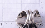 Vintage Size 8 Silver & Turquoise Navajo Handmade Ring 5F10H