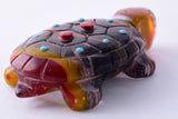 Multi-colored Rainbow Zuni Turtle Fetish by Reynold Lonasee 5L09J