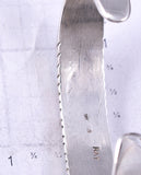 Vintage Silver & Turquoise Navajo Inlay Bracelet by Ray Jack 5K22Z