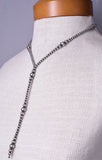 18 inch Navajo Silver Pearls Lariat Necklace - 5L23T