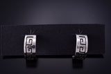 Silver Half Hoop Earrings By P. Skeet 6J30T