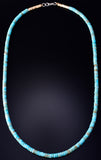 20" Santo Domingo Pueblo (Kewa) Turquoise Necklace by Ella Mae Garcia 5G28S
