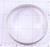 Pre-owned Vintage Mexican Made Silver Bangle Bracelet 5L26A