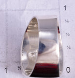 Size 12-3/4 Silver & Tiger Eye Multistone Navajo Inlay Mens Ring Bessie Johnson 5L05M