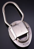Silver Navajo Handstamped Concho Style Key Ring 5B14K