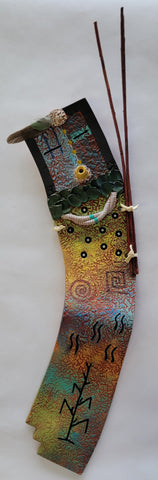 Navajo Pottery - Yei Bi Chei Figure - by David John - 4L05R