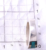 Size 6-3/4 Silver Multistone Navajo Inlay Ring by Jim Harrison 4C13O