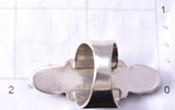 Vintage Size 9-1/4 Silver & Turquoise Navajo Handmade Ring 6D28K