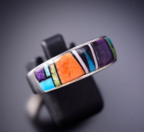 Size 10-1/2 Navajo Men's Ring by Allen Tolino 6K22W