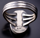 Size 8-3/4 Navajo Ring with Golden Hills Turquoise by Darrell Morgan 6K26E
