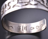 Silver Navajo Storytelling Canyon De Chelly Life Bracelet by Ravis Henry 6D20Q