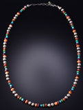 20" Turquoise Multistone w/ Navajo Pearls Necklace 6H06R
